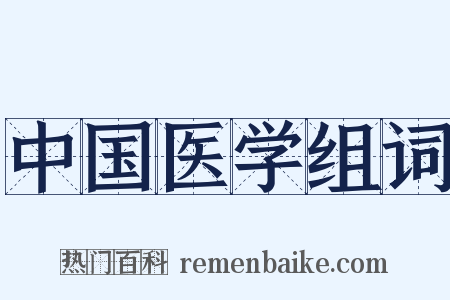 中国医学组词是什么意思的图片
